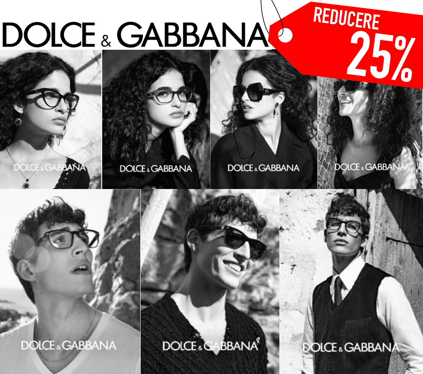 Oferta lunii pentru ramele de ochelari Dolce Gabbana